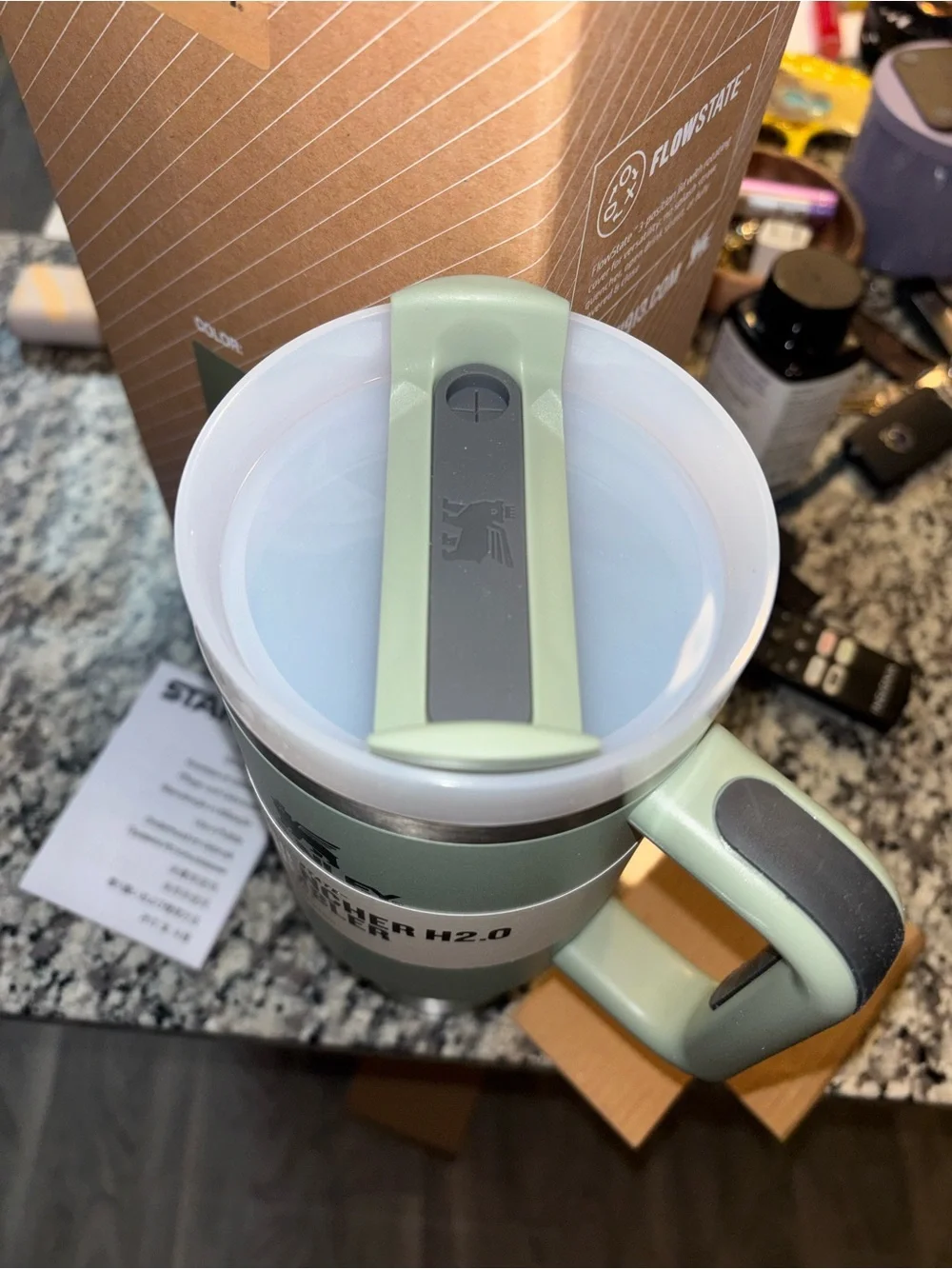 Stanley Quencher H2.0 Tumbler in Sage Green